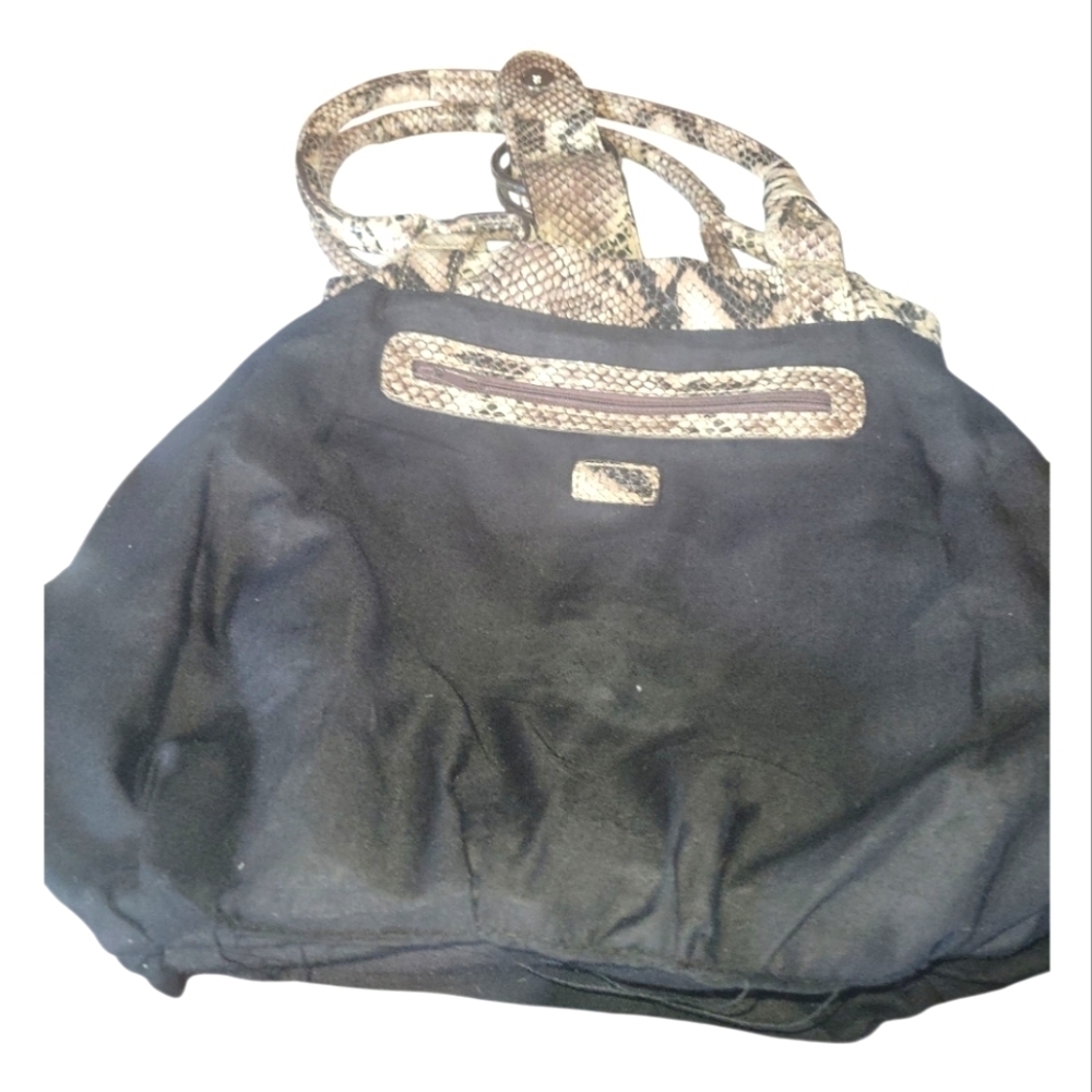 Chaps Est 1978 Vintage Elegant Snakeskin Patterned Ralph Lauren Women's Bag - Picture 5 of 13